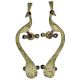 Brass Carved Designer Peacock Main Door Handle