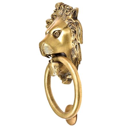 Bronze Lion Head Door Knocker