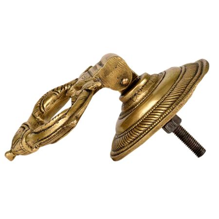 Brass Door Knocker Or Pull  With Twin Peacocks