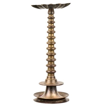 South Indian Traditional  7 Faceted Brass Oil Lamp