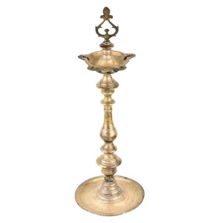 Indian  Brass Prabai Kuthu vilakku Standing Diya TraditionalÂ Lamp