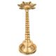 South Indian Hand Crafted Engraved 7 Faceted Brass Oil Diya Light Stand
