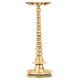 South Indian Hand Crafted Engraved 7 Faceted Brass Oil Diya Light Stand