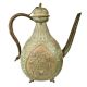 Ethnic Green Brass Islamic Art Surahi With Engraved Handle