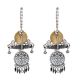 92.5 Sterling Silver Earrings Tribal Drop Dangle With Silver Tassel Hangings Lion Statues Long Chain