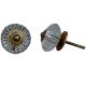 Clear Marigold Glass Knob