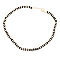 Black Beads 925 Sterling Silver Anklets for Women And Girls