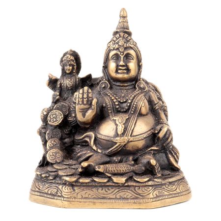 Brass Lord of Wealth Kuber Laxmi Statue