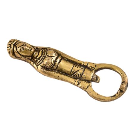 Brass Tribal Queen Bottle Opener