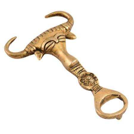 Ox Face Brass Bottle Opener