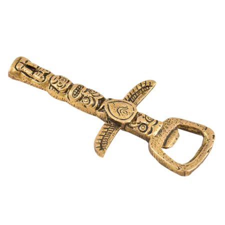 Brass Mayan Civilization Bottle Opener