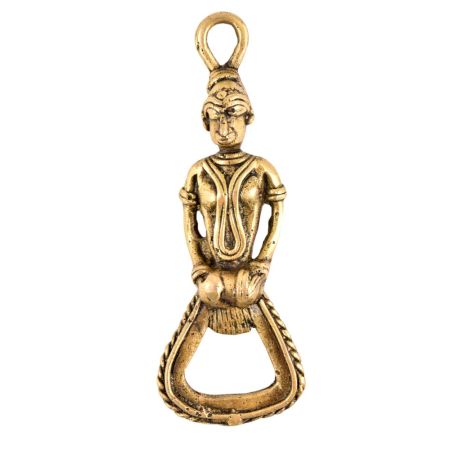 Brass Tribal Man Bottle Opener