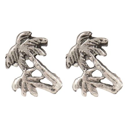 92.5 Sterling Silver Earrings Beach Palm Tree Stud Earrings