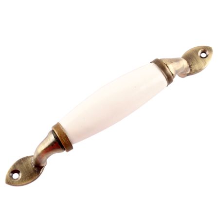 White Small Ceramic Antique Door Handles