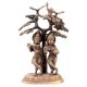 Brass Krishna Playing Flute  And  Radha Carrying Water Pot Under Kadamba Tree