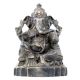 Brass Handmade Lord Ganesha Seated On A Raised Lotus Seat