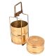 Handmade Brass 3 Tiffin Box Set From India
