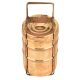 Brass 3 Compartment Traditional Lunch Tiffin Box