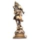 Lord Ganesha Figurine Brass Finely Engraved Dancing