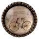 Carte Postale Bicycle Inside  Round Iron Glass Cabinet Knobs