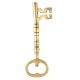 Brass Key Bottle Opener in Gold Finish