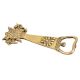 Brass Bottle Opener With Floral Design