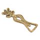 Brass Bottle Opener With Geometric Design