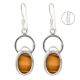 Sterling Silver Earrings Casual Wear Tiger Eye Drop Earrings