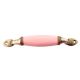 Pink Small Ceramic Antique Door Handles