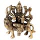 Brass Statue Of Mother Goddess Durga Seated on Lion