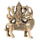 Brass Statue Of Mother Goddess Durga Seated on Lion