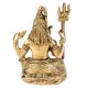 Brass Shiva Statue Ashirwad Mudra Meditation Idol