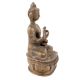 Brass Buddha Statue With Alms Bowl Meditation Pose