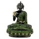 Brass Meditating Blessing Buddha Statue  with Glass Finish