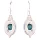 92.5 Sterling Silver Earrings Turquoise Drop Dangle Earrings