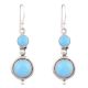 92.5 Sterling Silver Earrings Turquoise Gemstone Earrings