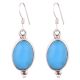 92.5 Sterling Silver Earrings Turquoise Teardrop Earrings