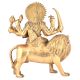 Brass Goddess Durga Statue Sitting On Tiger