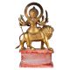 Goddess Brass Durga Ma Statue Decorated With Jewelry