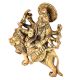 Brass Durga Statue Tranquil Durga Rides Her Fierce Vahana