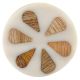 White Dendrobium Orchid Wooden Dresser Knobs