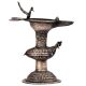 Handcrafted Brass Oil Lamp Deepak With StandÂ With Two Peacock Figurines