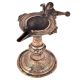Brass Oil Lamp Indian Dhokra Rare Peacock Diya Stand