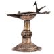Brass Oil Lamp Indian Dhokra Rare Peacock Diya Stand