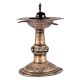Brass Oil Lamp Indian Dhokra Rare Peacock Diya Stand