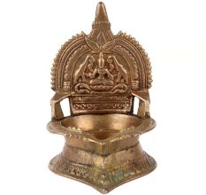Traditional Brass Small Gajlaxmi Pooja Lamp