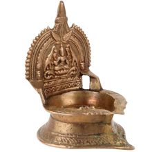 Traditional Brass Small Gajlaxmi Pooja Lamp
