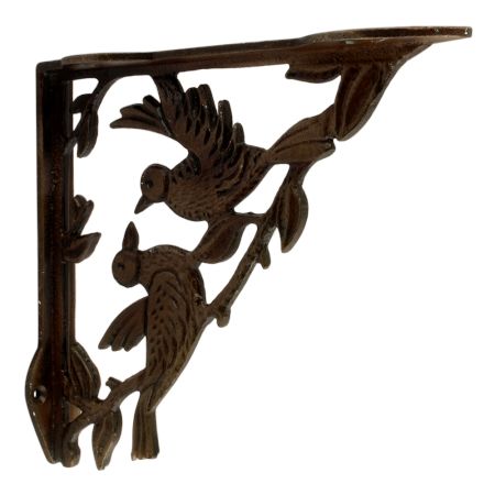 Antique Two Bird Shelves Brackets