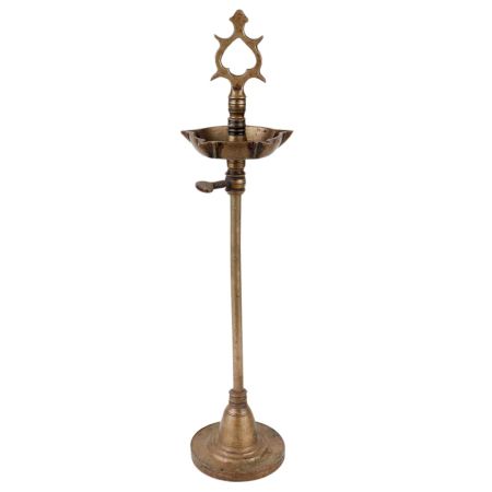 Brass Oil Lamp With Detachable Screw Ceremonial Lamp