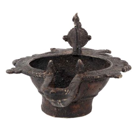Brass Peacock Oil Lamp Diwali Worship Diya